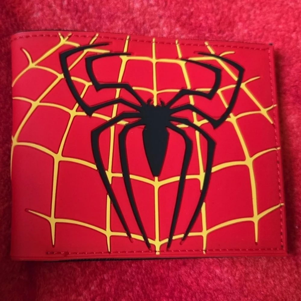 New Spiderman marvel comic anime manga leather wallet